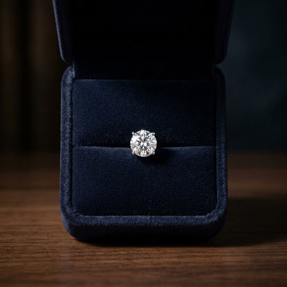 14k Yellow Gold 4-prong Round Brilliant Diamond Stud Earrings (0.75 Ct. T.w., Vs1-vs2 Clarity, F-g Color) — gift presentation