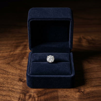 14k Yellow Gold 4-prong Round Brilliant Diamond Stud Earrings (0.75 Ct. T.w., Si1-si2 Clarity, J-k Color) — gift presentation