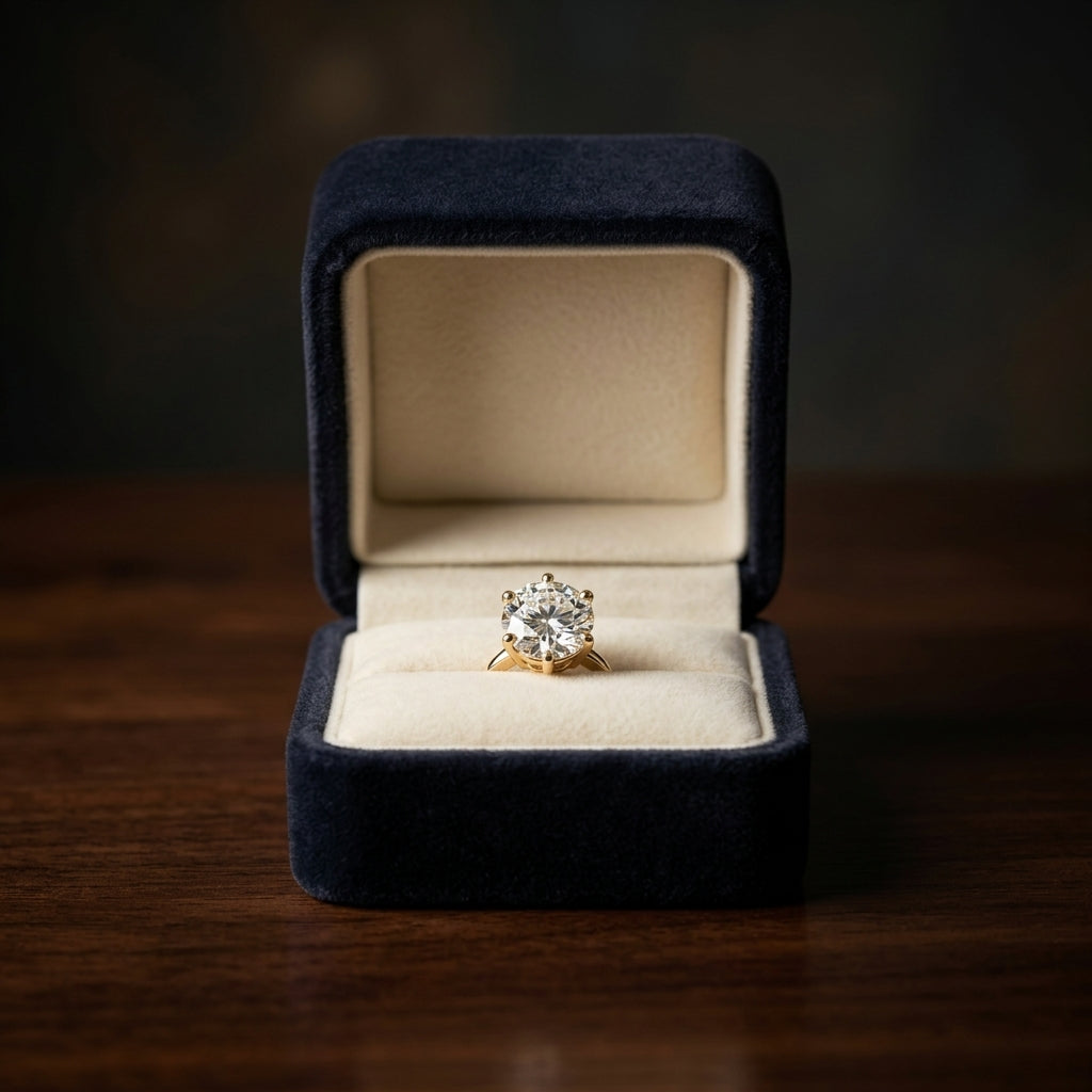 14k Yellow Gold 4-prong Round Brilliant Diamond Stud Earrings (2.09 Ct. T.w., Vs1-vs2 Clarity, H-i Color) — gift presentation