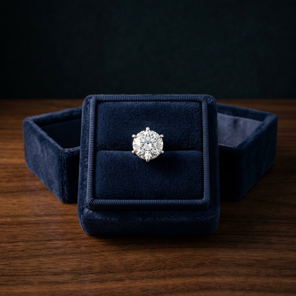 14k Yellow Gold 6-prong Round Brilliant Diamond Stud Earrings (1.06 Ct. T.w., Vs1-vs2 Clarity, F-g Color) — gift presentation