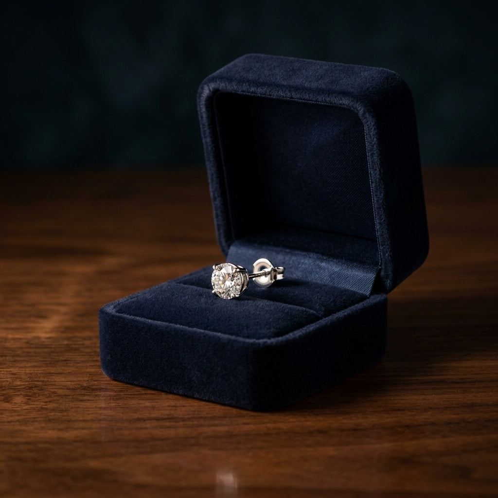 14k Yellow Gold 6-prong Round Brilliant Diamond Stud Earrings (1.5 Ct. T.w., Si1-si2 Clarity, H-i Color) — gift presentation
