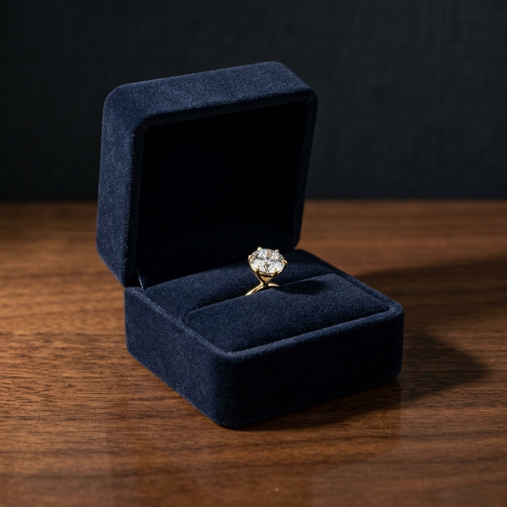 14k Yellow Gold 6-prong Round Brilliant Diamond Stud Earrings (2.09 Ct. T.w., Si1-si2 Clarity, H-i Color) — gift presentation