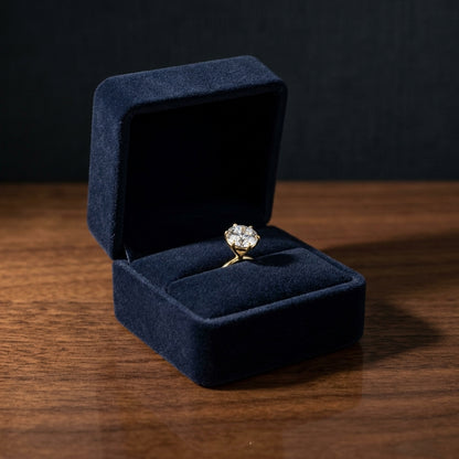 14k Yellow Gold 6-prong Round Brilliant Diamond Stud Earrings (2.09 Ct. T.w., Si1-si2 Clarity, H-i Color) — gift presentation