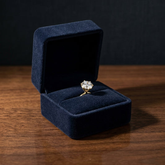 14k Yellow Gold 6-prong Round Brilliant Diamond Stud Earrings (2.09 Ct. T.w., Si1-si2 Clarity, H-i Color) — gift presentation