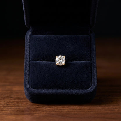 14k Yellow Gold 8-prong Round Brilliant Diamond Stud Earrings (0.75 Ct. T.w., Si1-si2 Clarity, J-k Color) — gift presentation