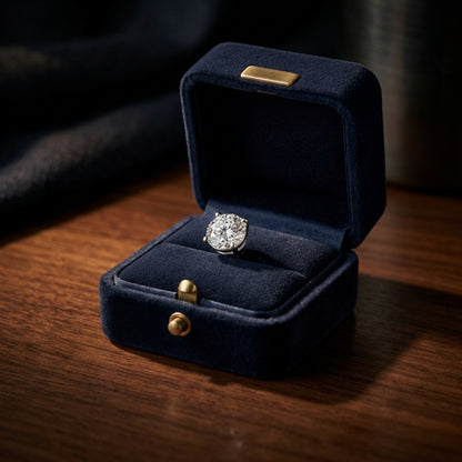 14k Yellow Gold 8-prong Round Brilliant Diamond Stud Earrings (1.06 Ct. T.w., Vs1-vs2 Clarity, F-g Color) — gift presentation