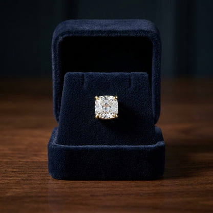 14k Yellow Gold 8-prong Round Brilliant Diamond Stud Earrings (2.09 Ct. T.w., Vs1-vs2 Clarity, H-i Color) — gift presentation