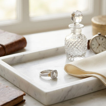 Diamond Engagement Ring In Platinum And 18k Yellow Gold (1-3/8 Ct.tw.) — marble silk