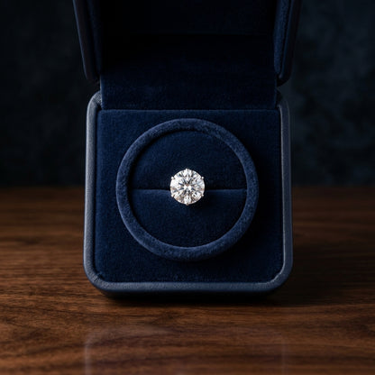 Platinum 3-prong Round Brilliant Diamond Stud Earrings (1.06 Ct. T.w., Vs1-vs2 Clarity, H-i Color) — gift presentation