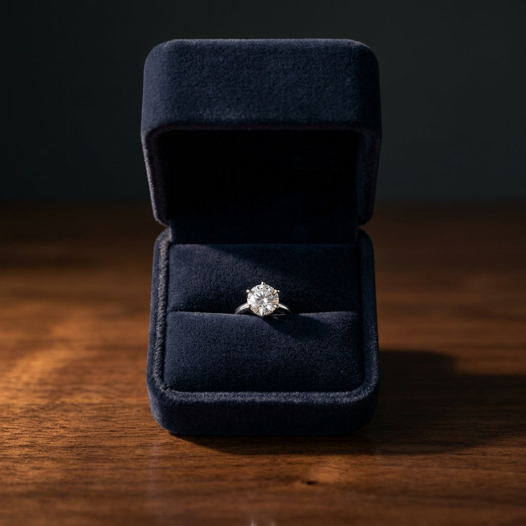 Platinum 4-prong Round Brilliant Diamond Stud Earrings (0.75 Ct. T.w., Si1-si2 Clarity, H-i Color) — gift presentation