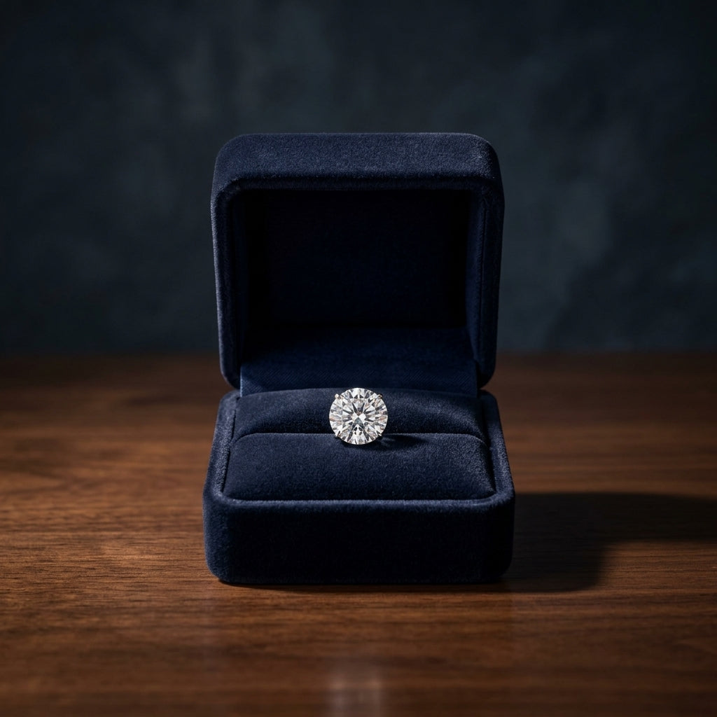 Platinum 4-prong Round Brilliant Diamond Stud Earrings (1.47 Ct. T.w., Si1-si2 Clarity, H-i Color) — gift presentation