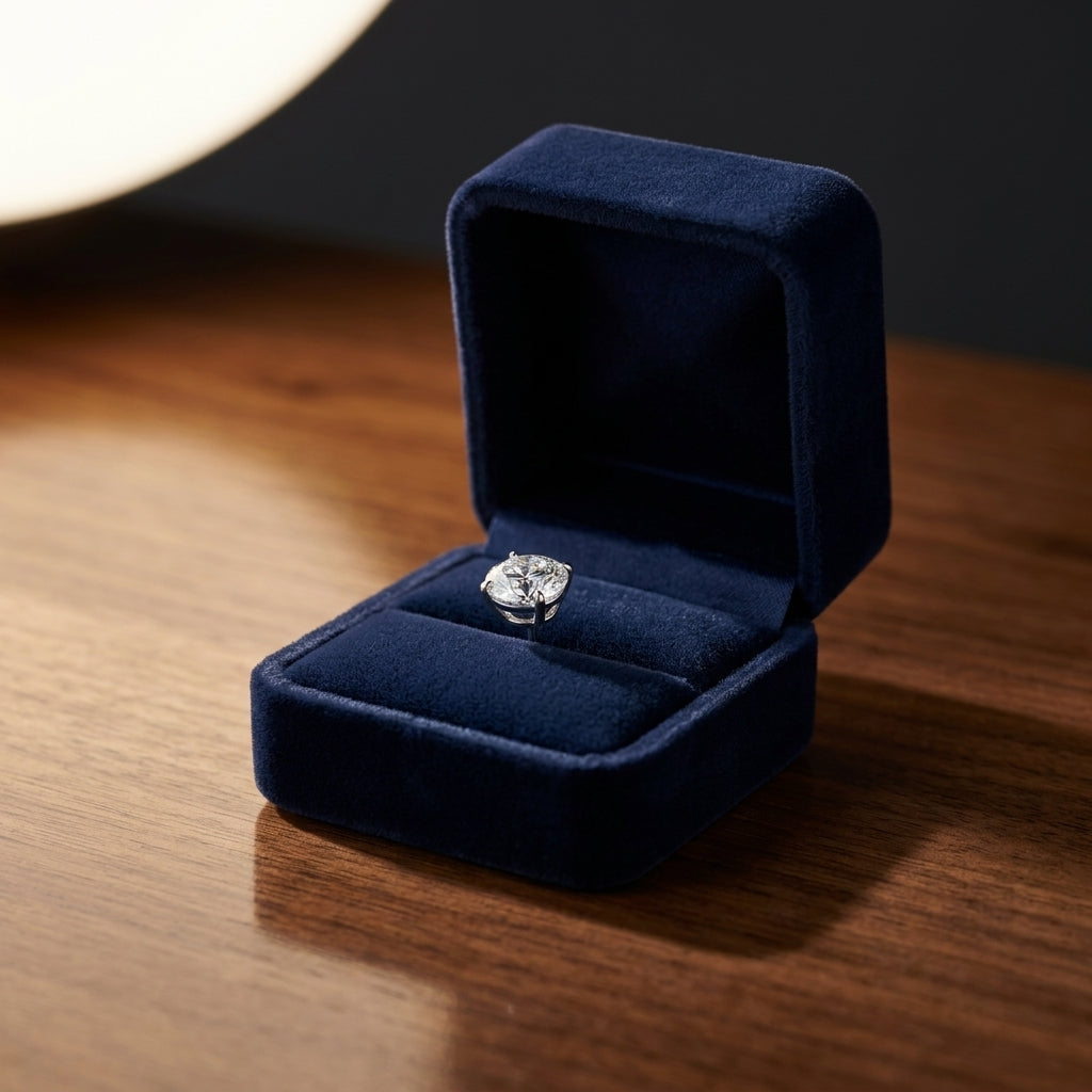 Platinum Bezel Set Round Brilliant Diamond Stud Earrings (0.75 Ct. T.w., Vs1-vs2 Clarity, H-i Color) — gift presentation