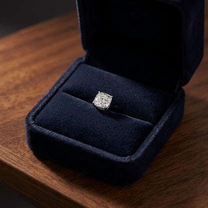 Platinum 8-prong Round Brilliant Diamond Stud Earrings (0.75 Ct. T.w., Vs1-vs2 Clarity, F-g Color) — gift presentation