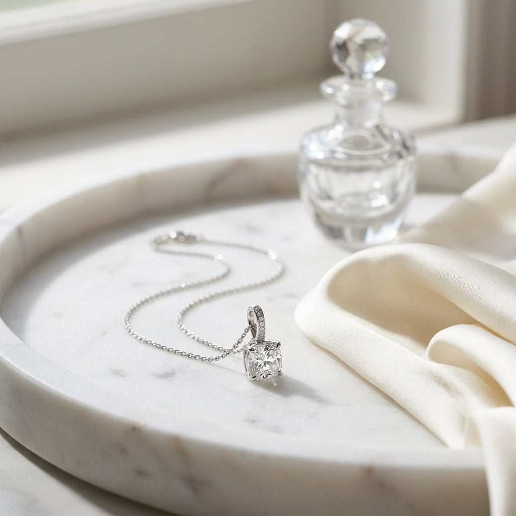 Platinum 8-prong Round Brilliant Diamond Stud Earrings (1 Ct. T.w., Si1-si2 Clarity, H-i Color) — atelier still life
