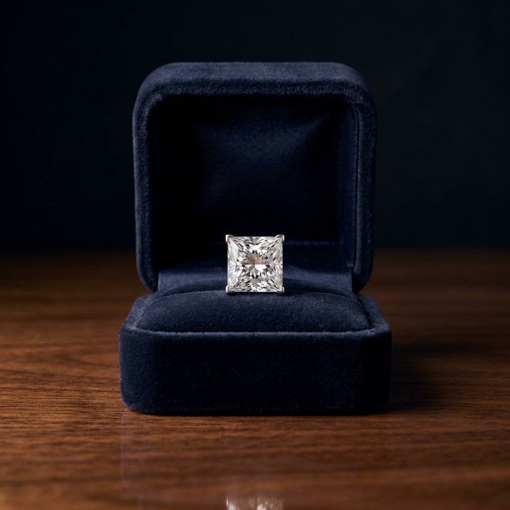 Platinum 8-prong Round Brilliant Diamond Stud Earrings (2.09 Ct. T.w., Si1-si2 Clarity, H-i Color) — gift presentation