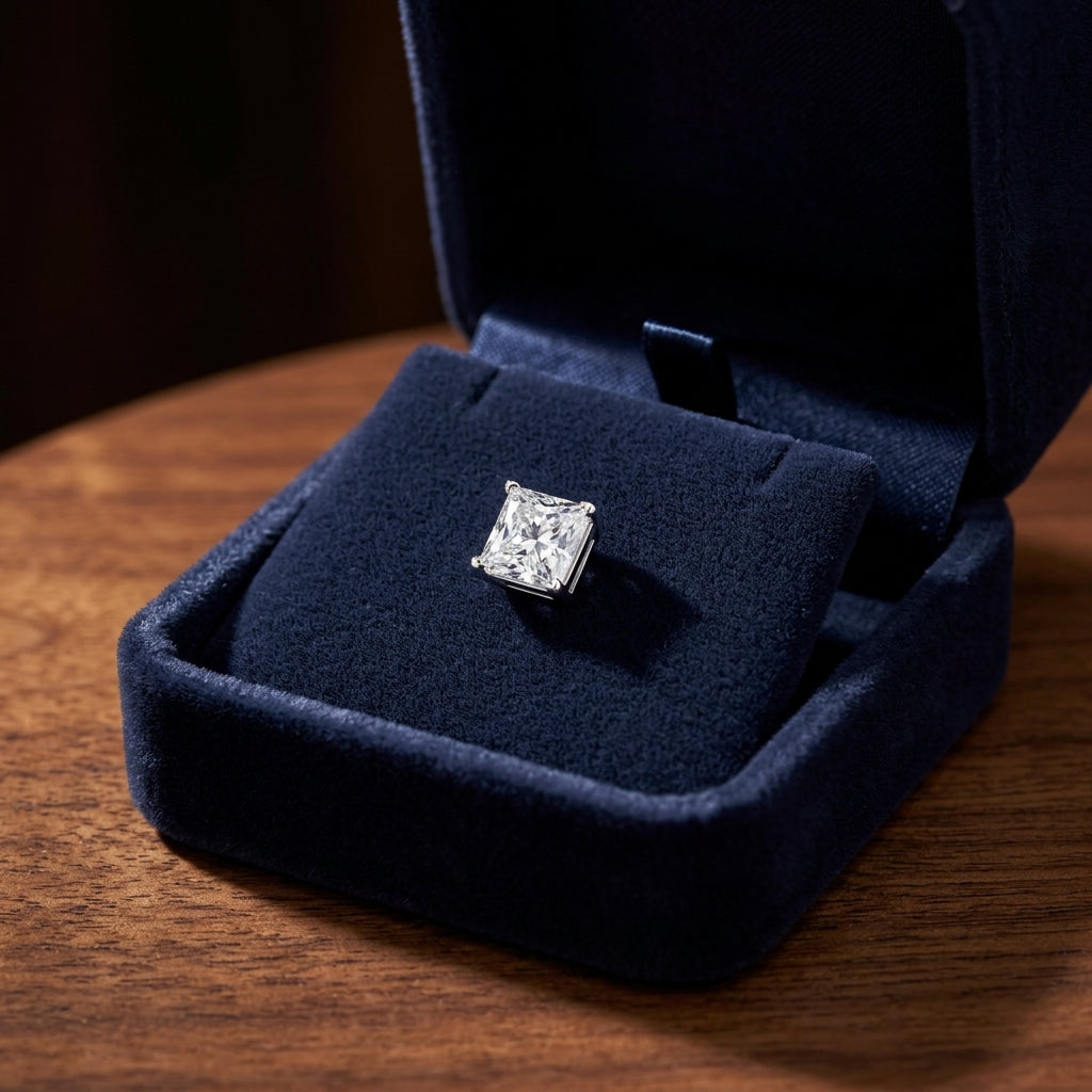 Platinum 8-prong Round Brilliant Diamond Stud Earrings (2.09 Ct. T.w., Vs1-vs2 Clarity, H-i Color) — gift presentation