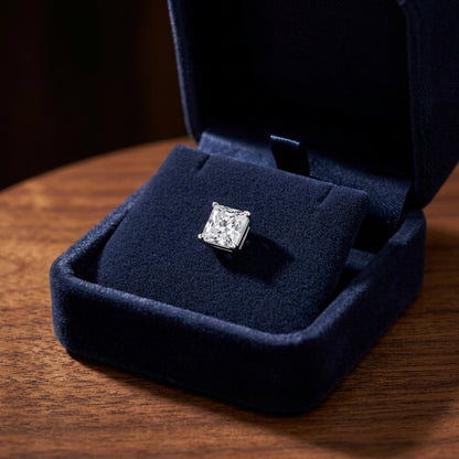Platinum 8-prong Round Brilliant Diamond Stud Earrings (2.09 Ct. T.w., Vs1-vs2 Clarity, H-i Color) — gift presentation