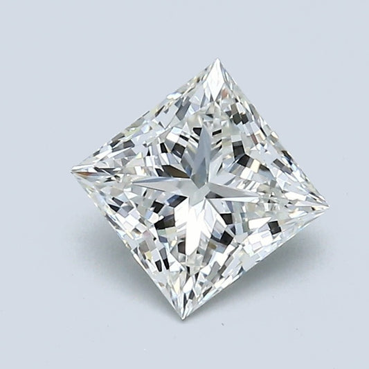 1.00 Carat Princess Diamond, H Color, VS1 Clarity, GIA Certified