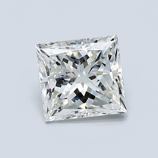 1.00 Carat Princess Diamond, I Color, SI1 Clarity, GIA Certified