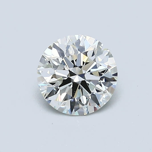 0.70 Carat Round Diamond, I Color, VS2 Clarity