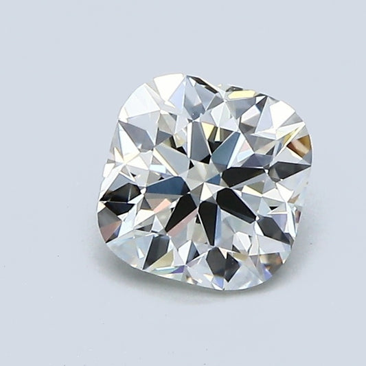 1.01 Carat Cushion Modified Brilliant Diamond, K Color, VVS2 Clarity, GIA Certified