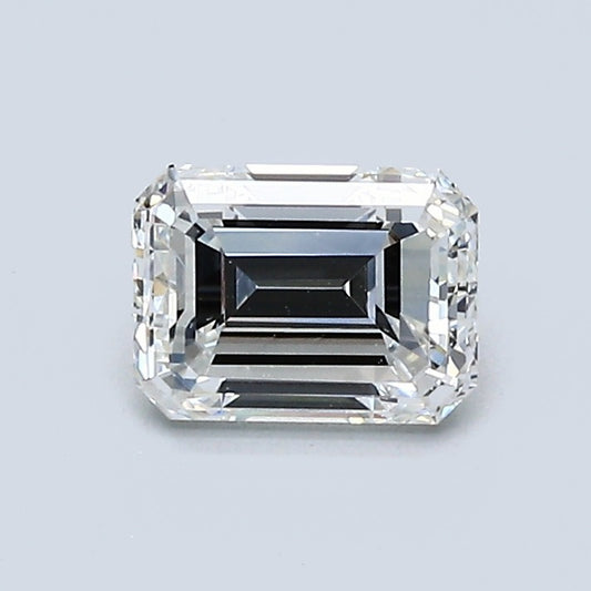 0.80 Carat Emerald Diamond, F Color, VS2 Clarity, GIA Certified