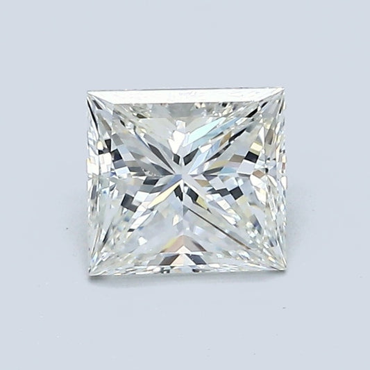 1.00 Carat Princess Diamond, J Color, VVS2 Clarity, GIA Certified