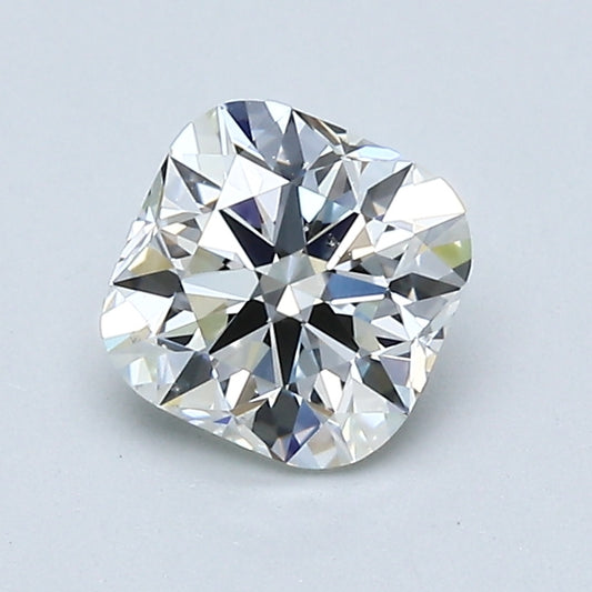 0.94 Carat Cushion Modified Brilliant Diamond, J Color, SI1 Clarity, GIA Certified