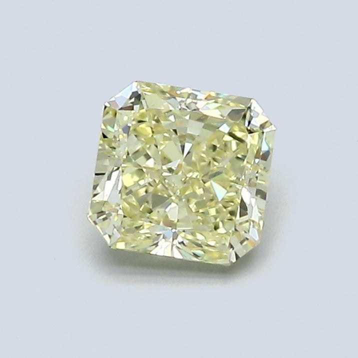 0.85 Carat Radiant Fancy Yellowish Yellow Diamond, VS1 Clarity, GIA Certified