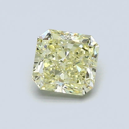 0.85 Carat Radiant Fancy Yellowish Yellow Diamond, VS1 Clarity, GIA Certified