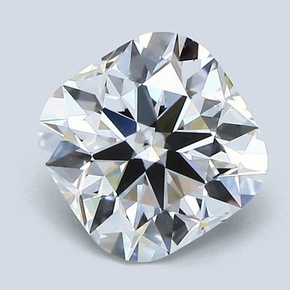 2.02 Carat Cushion Modified Brilliant Diamond, E Color, SI1 Clarity, GIA Certified
