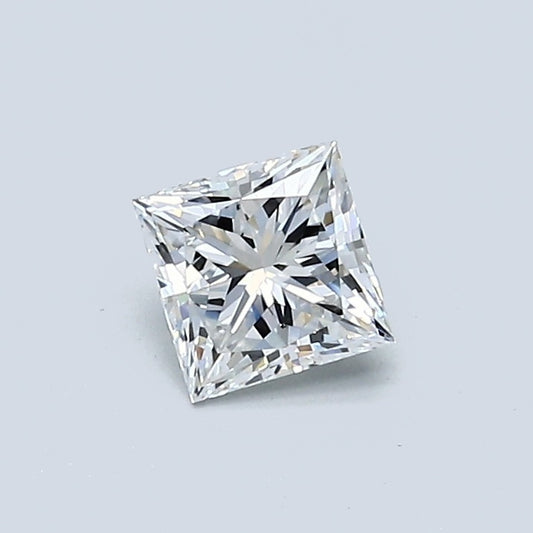 0.52 Carat Princess Diamond, E Color, VS2 Clarity, GIA Certified