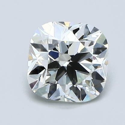 1.50 Carat Cushion Modified Brilliant Diamond, J Color, VS2 Clarity, GIA Certified