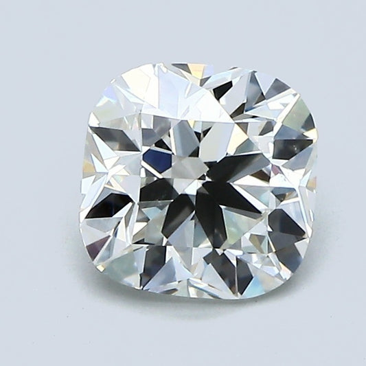 1.50 Carat Cushion Modified Brilliant Diamond, J Color, VS2 Clarity, GIA Certified