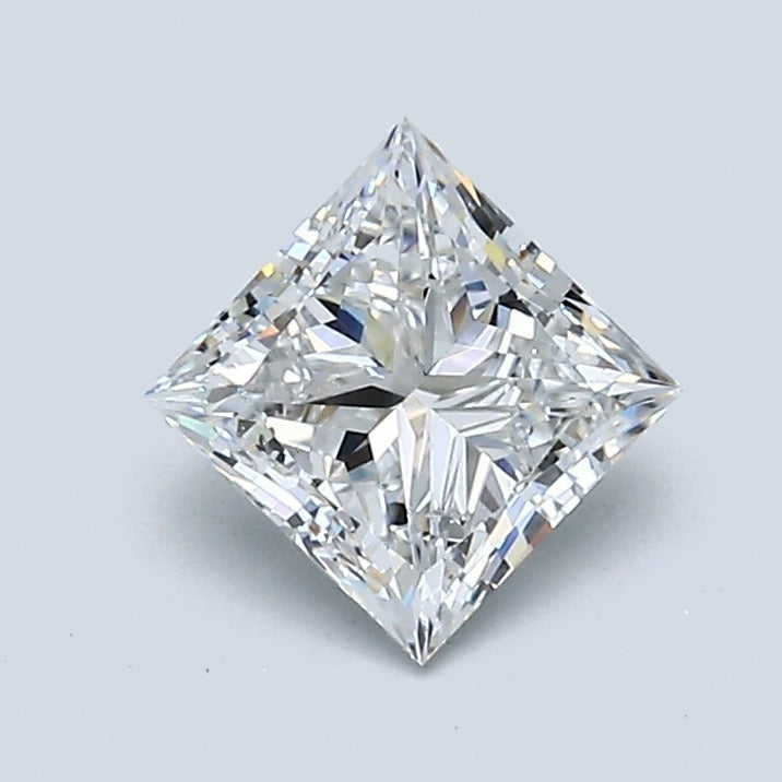 1.00 Carat Princess Diamond, F Color, VS2 Clarity, GIA Certified