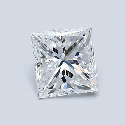 0.72 Carat Princess Diamond, E Color, SI1 Clarity, GIA Certified