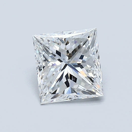 0.72 Carat Princess Diamond, E Color, SI1 Clarity, GIA Certified