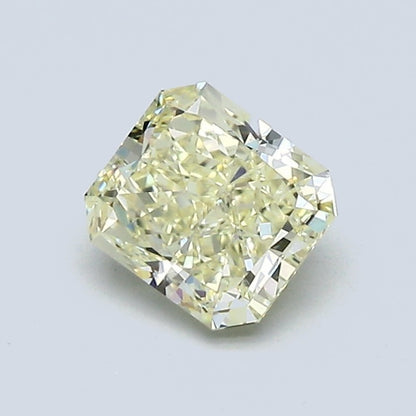 0.92 Carat Radiant Fancy Light Yellowish Yellow Diamond, VS2 Clarity, GIA Certified