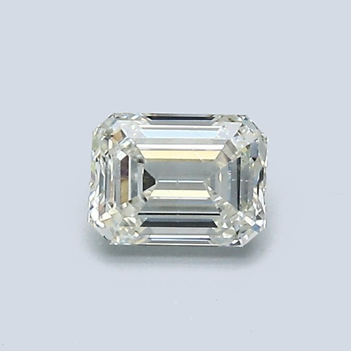 0.50 Carat Emerald Diamond, J Color, SI1 Clarity, GIA Certified