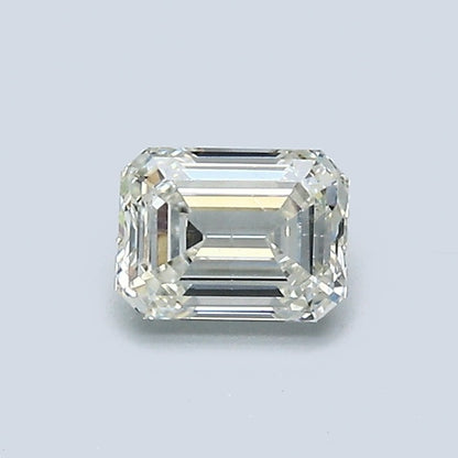 0.50 Carat Emerald Diamond, J Color, SI1 Clarity, GIA Certified