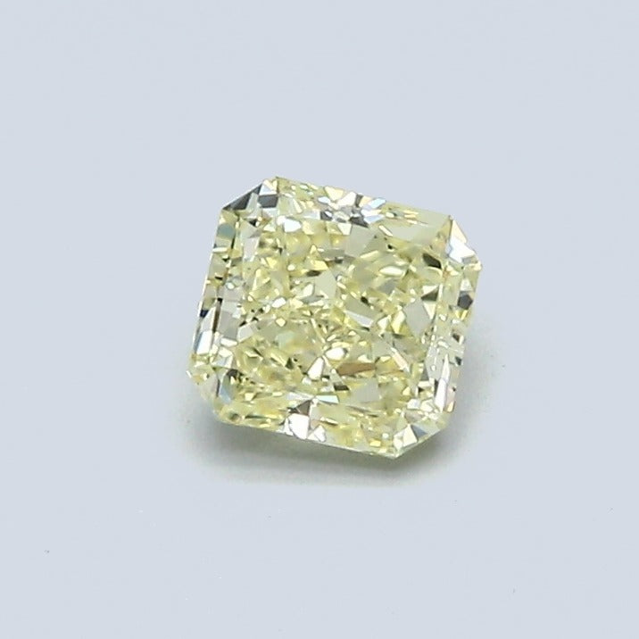 0.52 Carat Radiant Fancy Yellowish Yellow Diamond, VS2 Clarity, GIA Certified