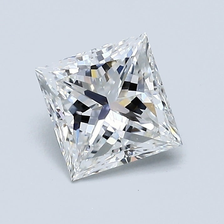 1.00 Carat Princess Diamond, E Color, VS1 Clarity, GIA Certified