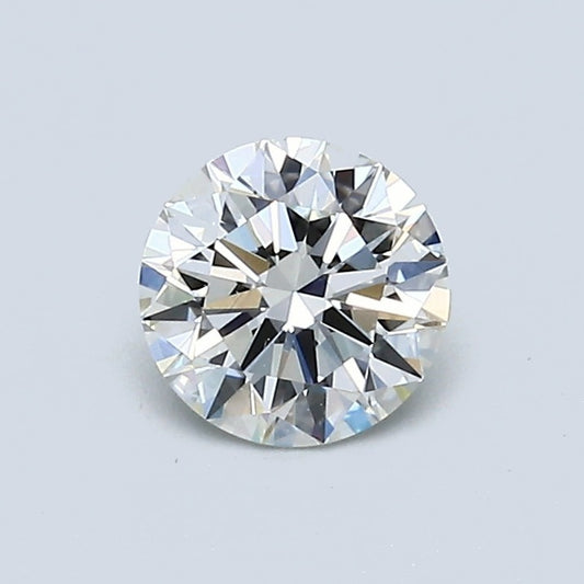0.70 Carat Round Diamond, I Color, VS2 Clarity