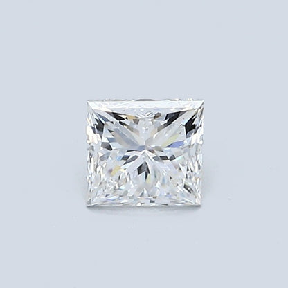 0.50 Carat Princess Diamond, E Color, VVS2 Clarity, GIA Certified