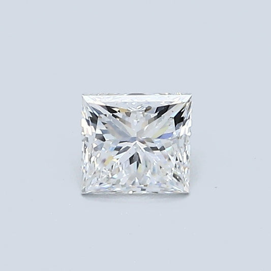 0.50 Carat Princess Diamond, E Color, VVS2 Clarity, GIA Certified