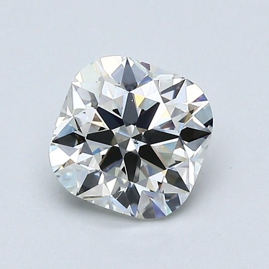 0.90 Carat Cushion Modified Brilliant Diamond, I Color, SI1 Clarity, GIA Certified