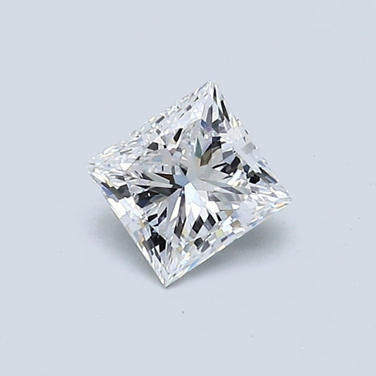 0.50 Carat Princess Diamond, D Color, VVS2 Clarity, GIA Certified