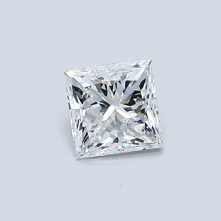 0.55 Carat Princess Diamond, E Color, VS2 Clarity, GIA Certified