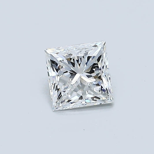 0.55 Carat Princess Diamond, E Color, VS2 Clarity, GIA Certified