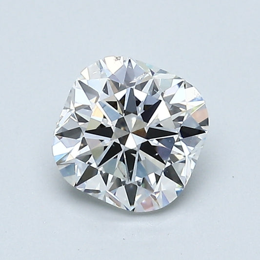 1.05 Carat Cushion Modified Brilliant Diamond, F Color, SI1 Clarity, GIA Certified